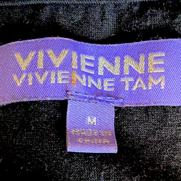 Vivienne Tam Black Textured Sequin Animal Print Tank Top Size Medium - Picture 2 of 7